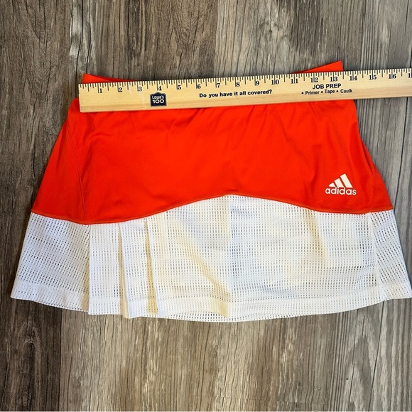 Adidas Women's Athletic Skort M Orange ClimaCool Tennis Gym Activewear - Picture 5 of 8